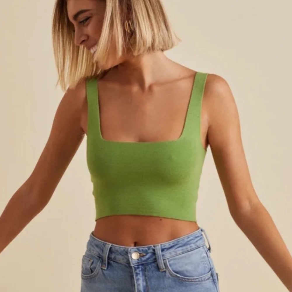 knit crop top, by MEYME